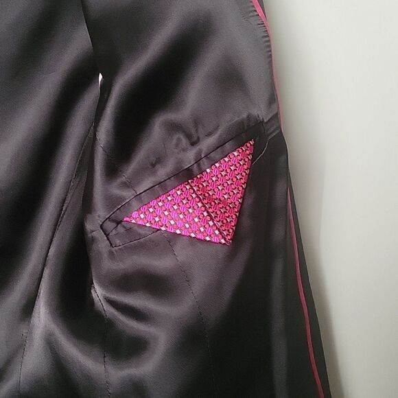 NEW J Crew SZ 2 Wool Black Blazer Jacket Academia Office Preppy VTG Y2K Tuxedo - Picture 14 of 15